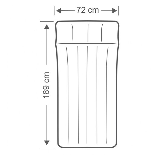 Colchão inflável de camping Intex 72x189x20 cm