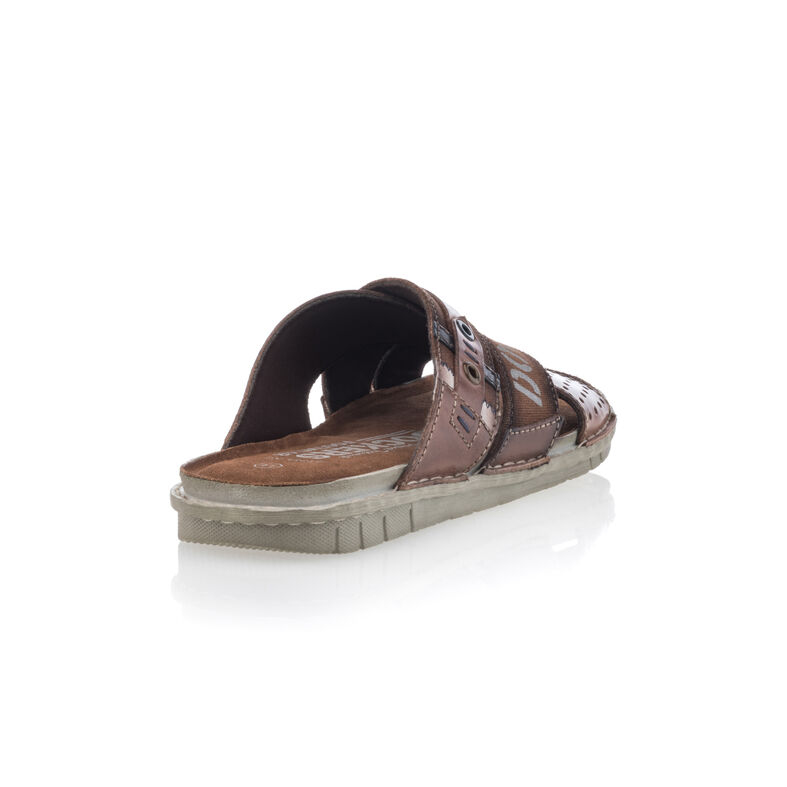  Sandálias masculinas marrons / Sapatos de bico aberto