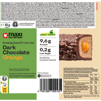 Maxi Nutrition Veganská krémová tyčinka z hořké čokolády 45 g 45 g