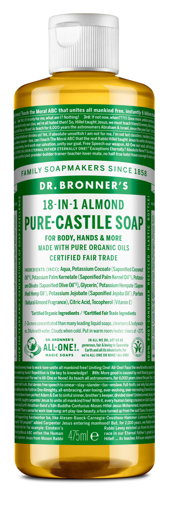 Tekući sapun s mirisom badema 473 ml - Dr. Bronner's