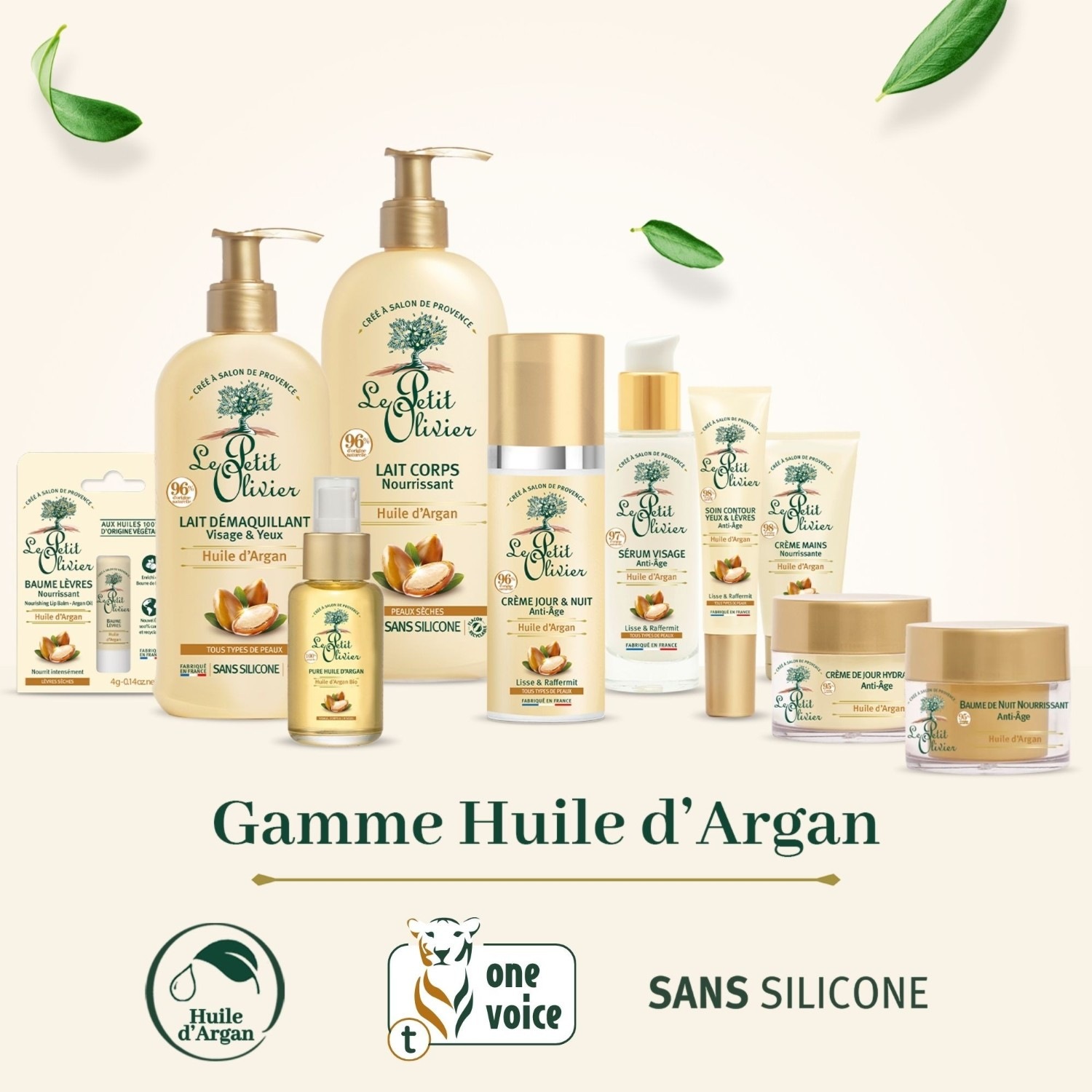 Le Petit Olivier Baume de Nuit Nourrissant Anti-Âge Huile d'Argan