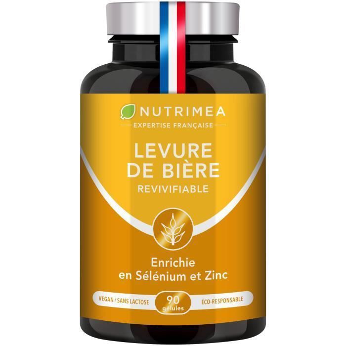 Levure de Bière Revivifiable - Enrichie en Zinc & Sélénium - Cheveux et ongles forts - Santé de la peau - Complément alimentaire
