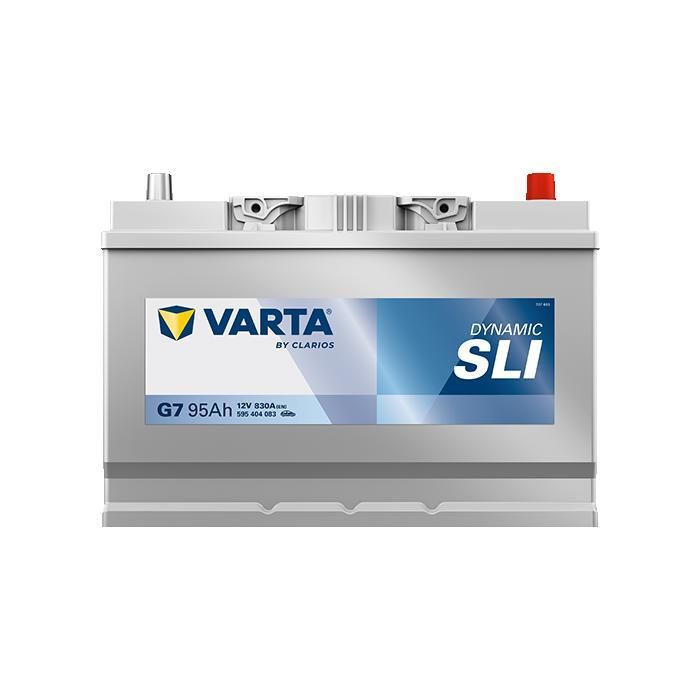 (+VARTA Batterie Auto G7 droite) 12V 95AH 830A
