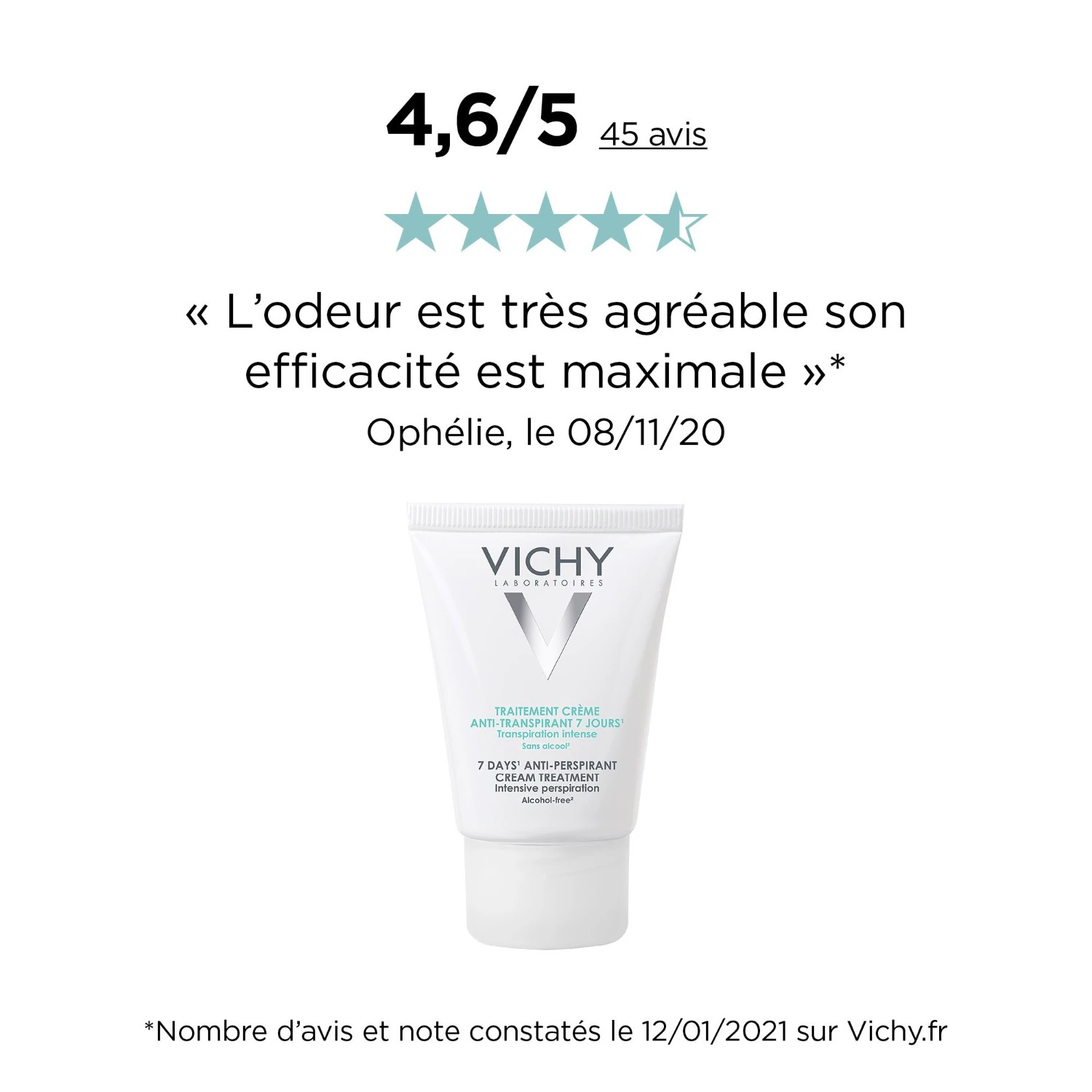 Vichy Traitement anti-transpirant 7 jours - Crème