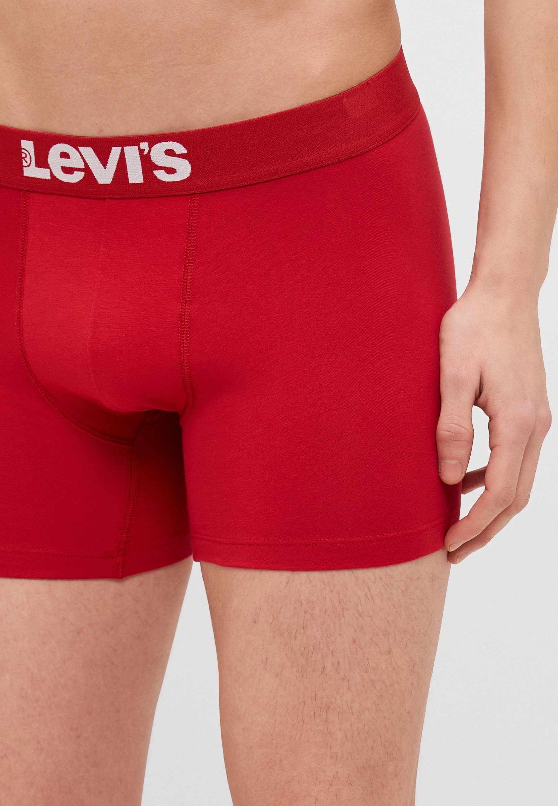 Levi's® MEN SOLID BASIC VINTAGE PACK 4 - Slip - rosso/nero