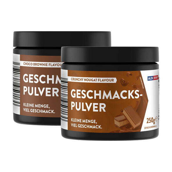 Gjærpulver, sjokoladebrownie og sprø nougat, 2-pakning (2 x 250 g = 500 g)