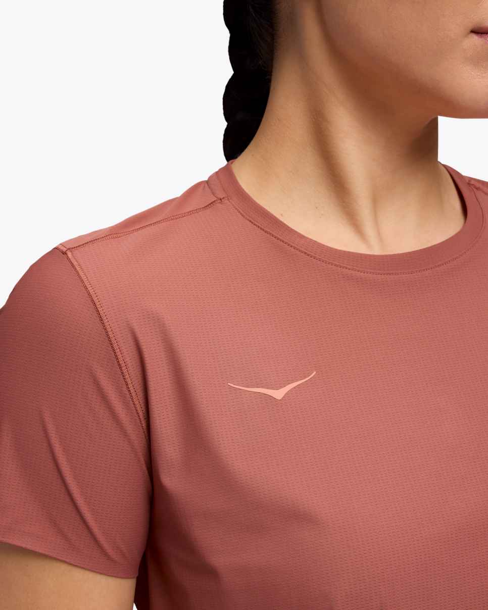 HOKA T-shirt à manches courtes Airolite 2.0 Rouge