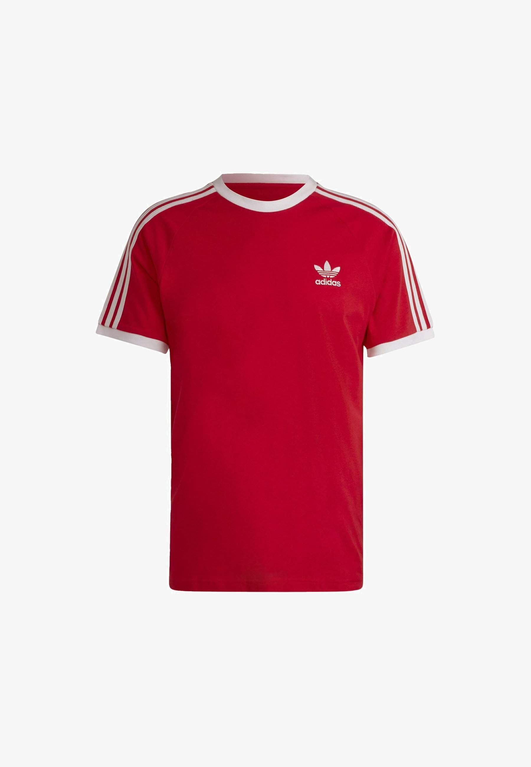 adidas Originals ADICOLOR CLASSICS 3-STRIPES - T-shirt stampata - meglio scarlatto