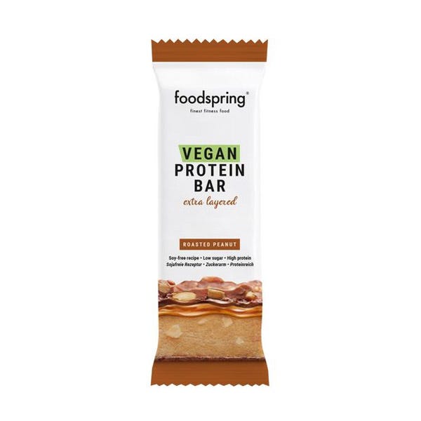 Vegansk proteinbar med ristede jordnødder | 45 g