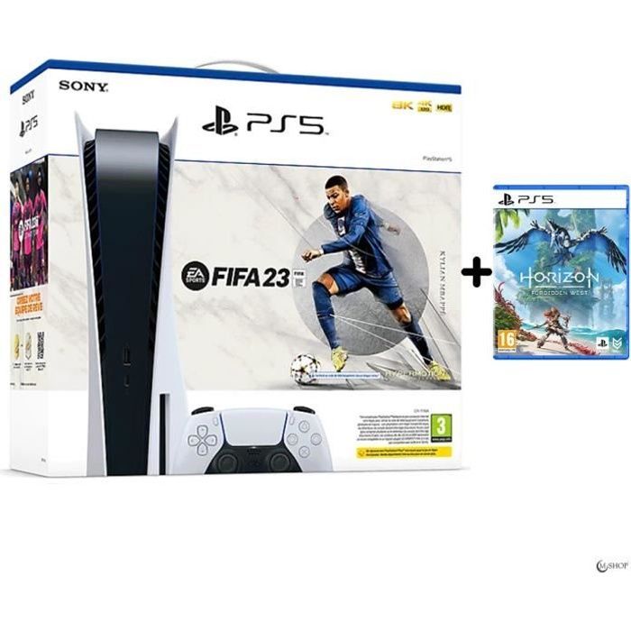 Home Console Pack - PlayStation 5 - Bundle - 825 GB - FIFA 23 - Horizon Forbidden West