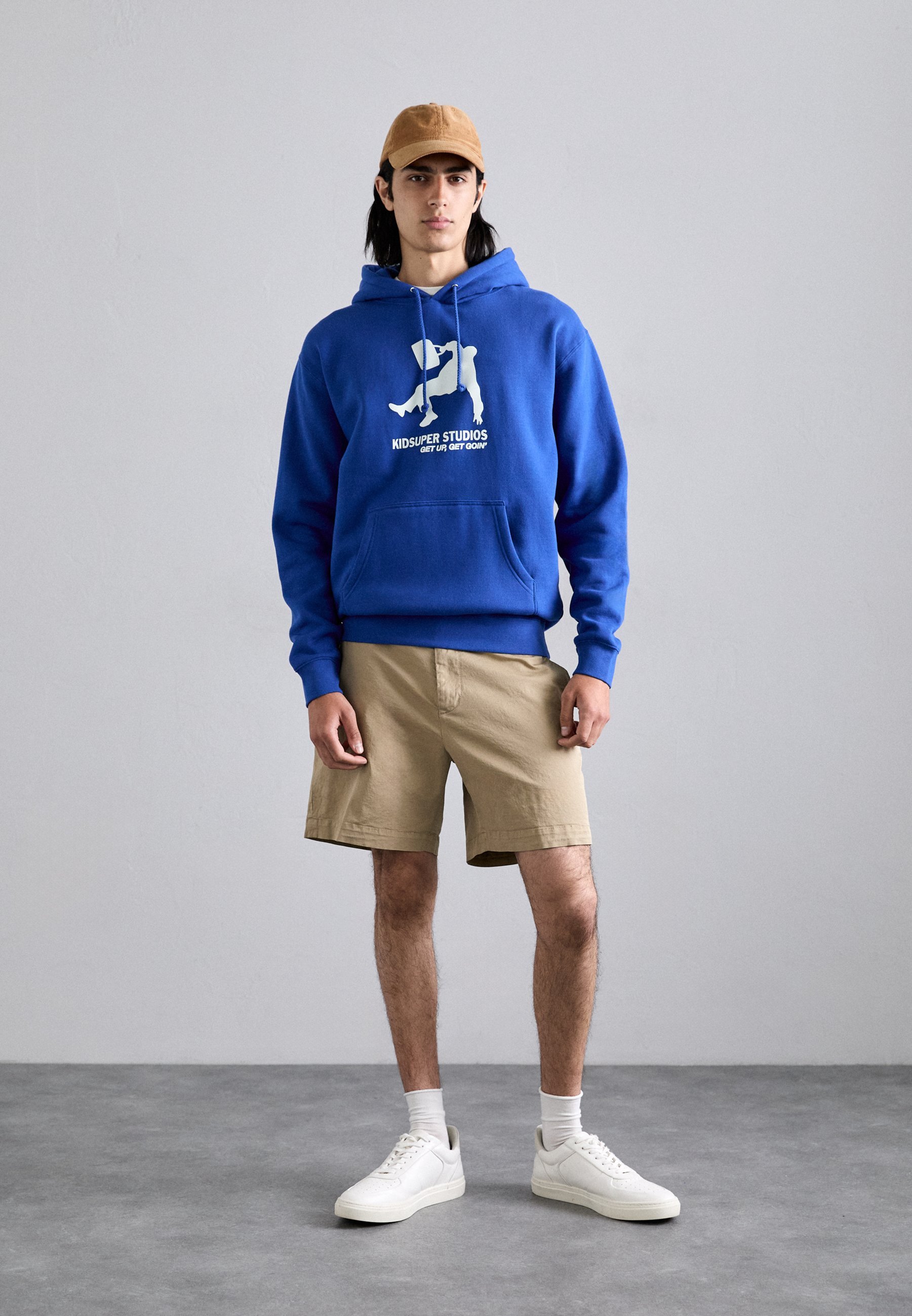 Felpa con cappuccio Kidsuper GET UP GET GOIN - Blu royal