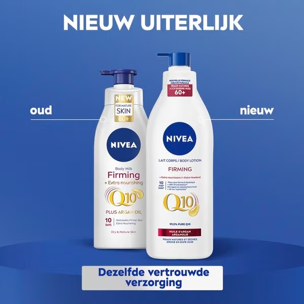 NIVEA Q10 Spevňujúce a extra vyživujúce telové mlieko s pumpičkou 400 ml
