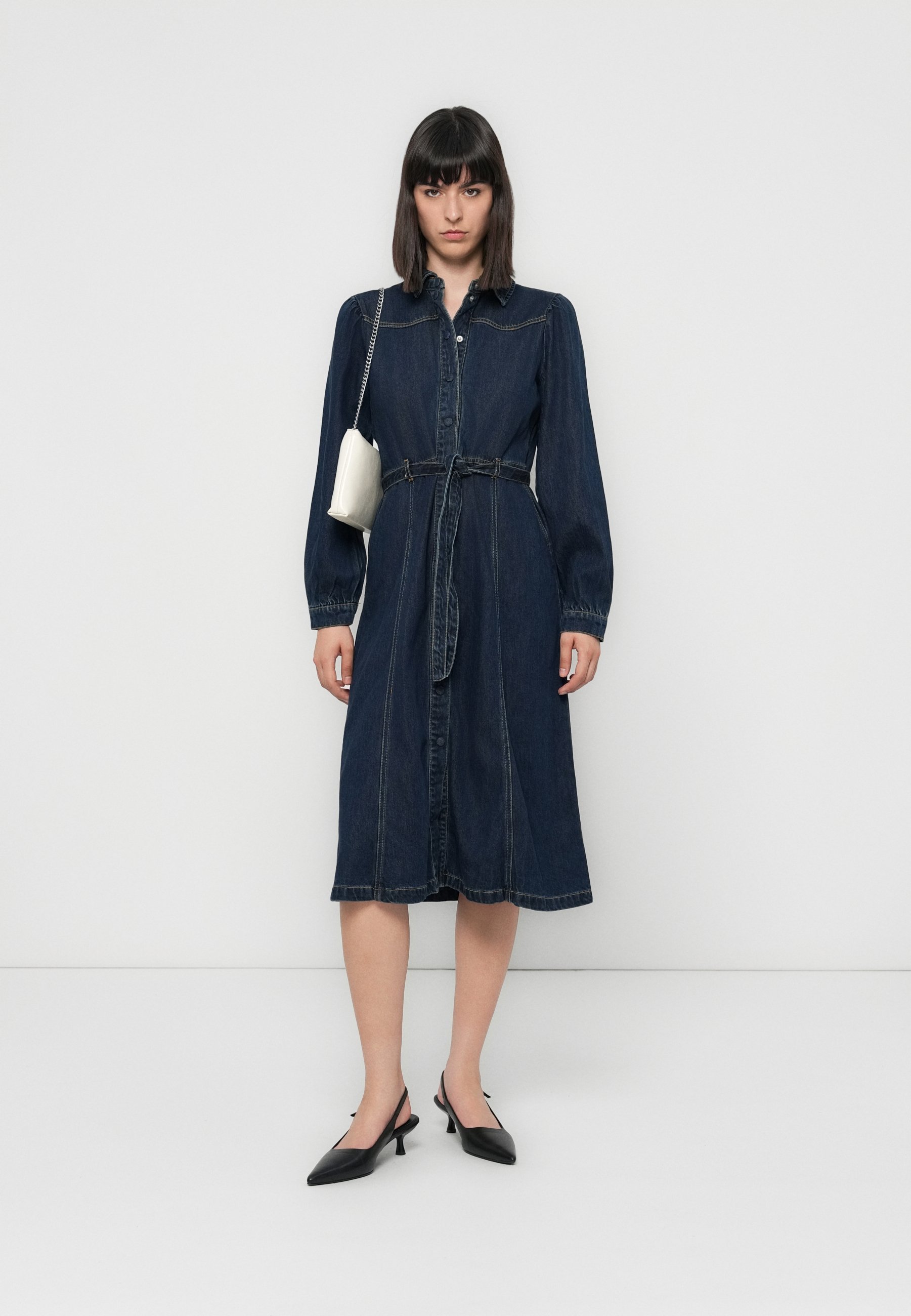 ONLY ONLJULIE DRESS - Rochie din denim - denim albastru închis