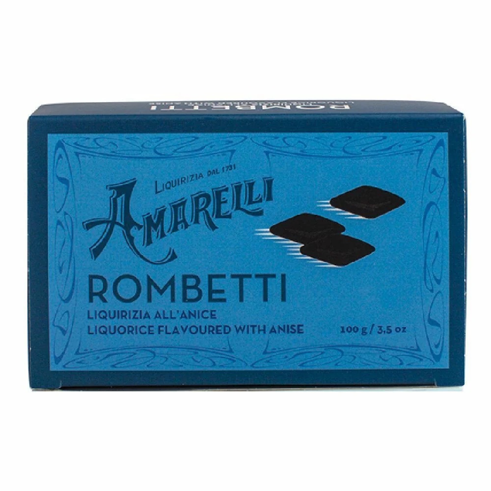 Amarelli Blauwe Zoethout Rombet 100 g blikje