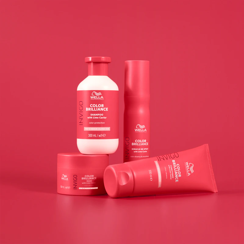 Condicionador Wella Professionals Invigo Color Brilliance para cabelos grossos, ásperos ou cacheados com coloração.