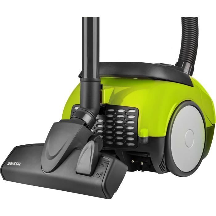 Bagged cylinder vacuum cleaner - SENCOR - SVC 45GR-EUE3 - ECO 850W motor - 79 dBA - 1.5L - Green