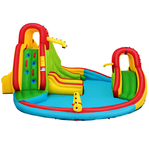 Inflatable Castle with Play Pool and 2 Slides