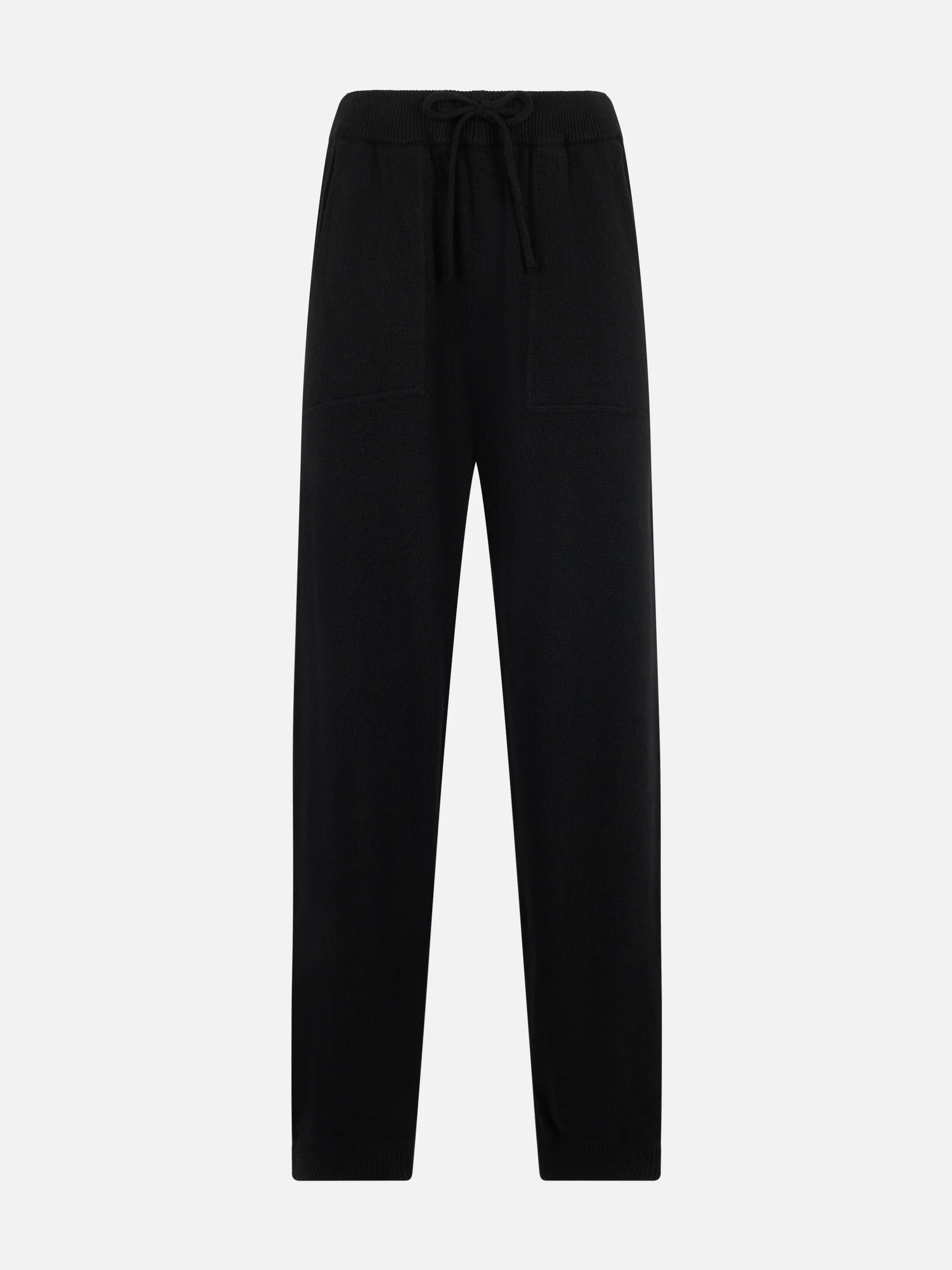 Dames zwarte gebreide joggingbroek