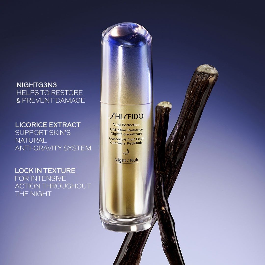 Shiseido Anti-Aging Care Vital Perfection LiftDefine Radiance nočni koncentrat – 40 ml