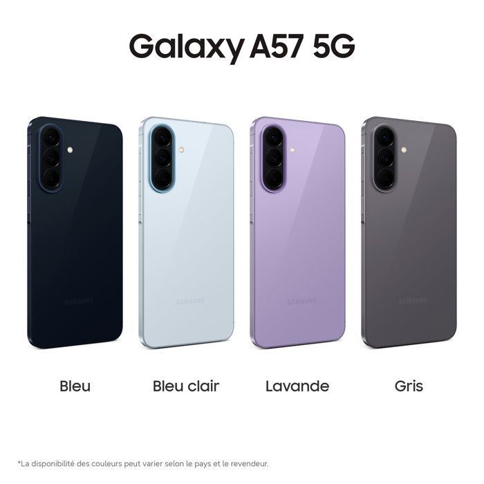 SAMSUNG Galaxy A57 5G AI Smartphone 128 Go Gris - Version française