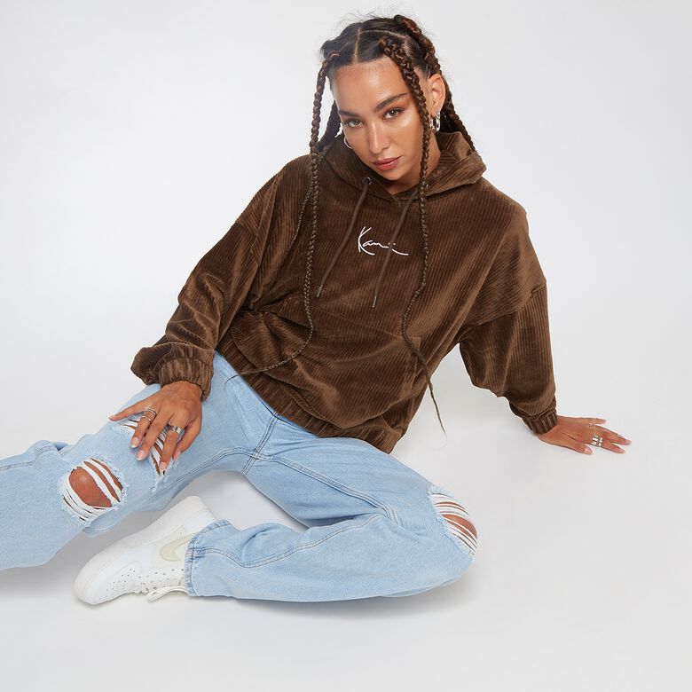 Kleine Signature Corduroy Oversized Hoodie