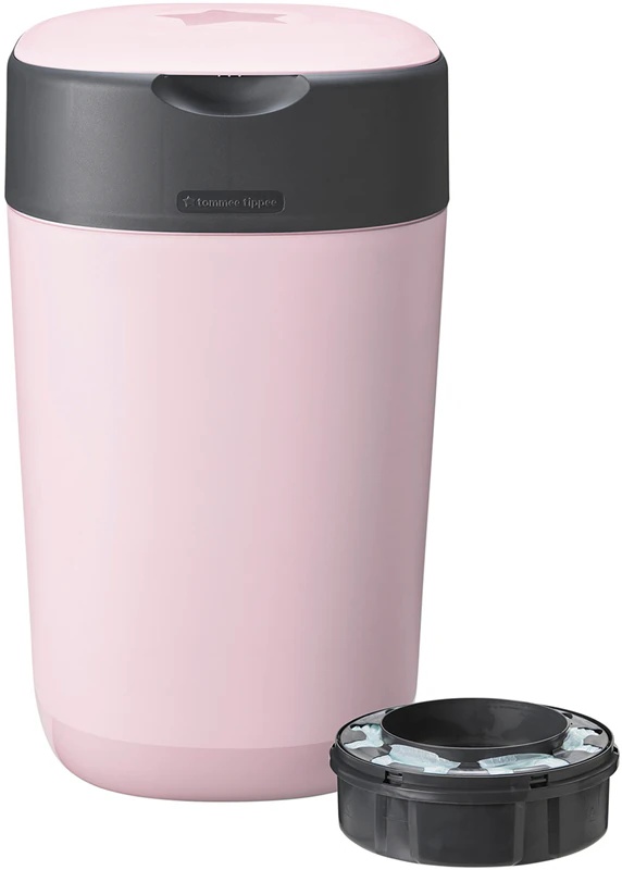 Tommee Tippee канта за пелене Twist & Click Pink + кертриџ
