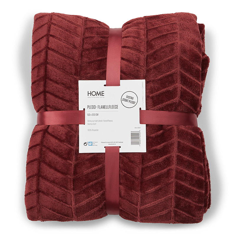 Heimteppich 150x200 cm Flanellfleece rot