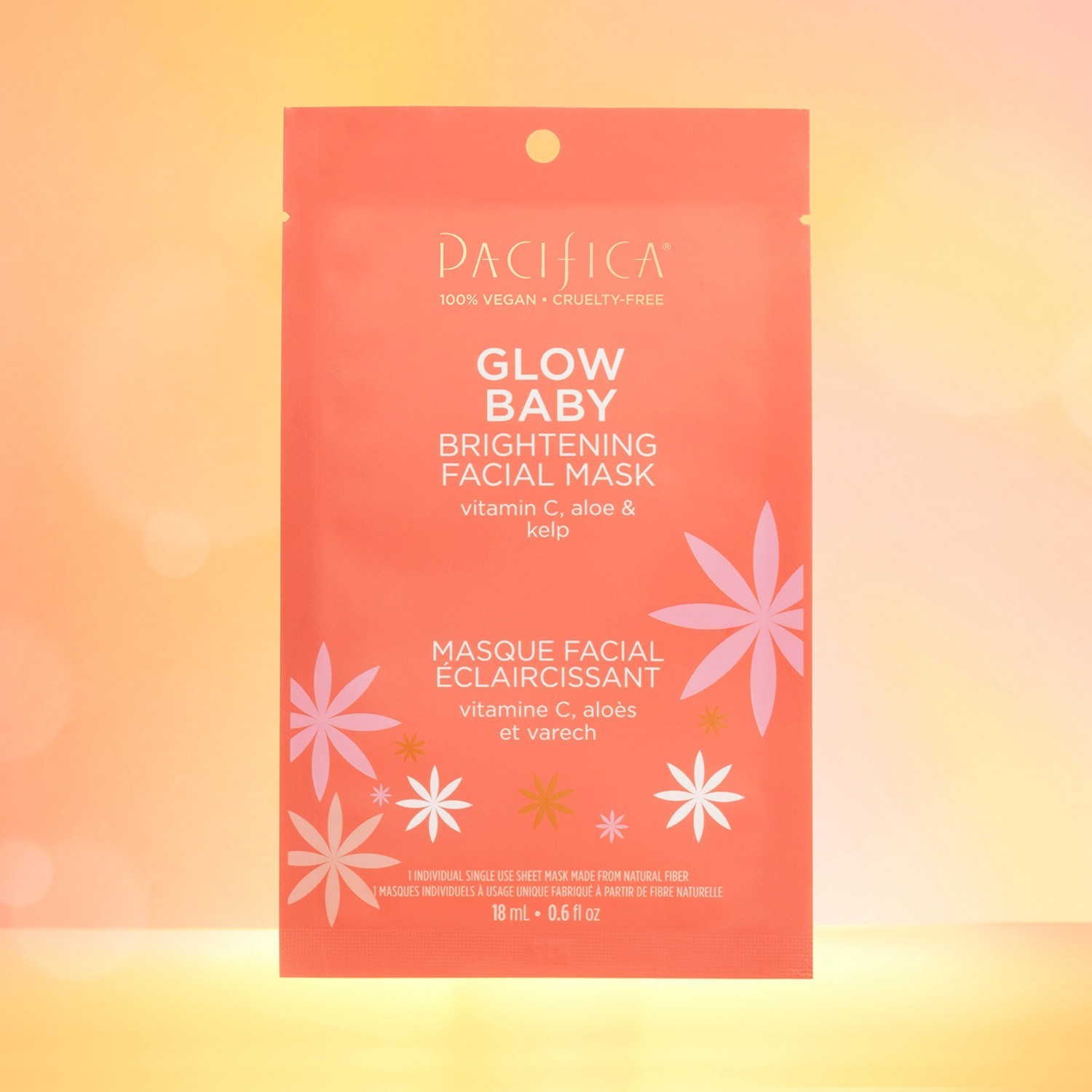Pacifica Glow Mask Glow Baby rozjasňujúca pleťová maska - 18 ml