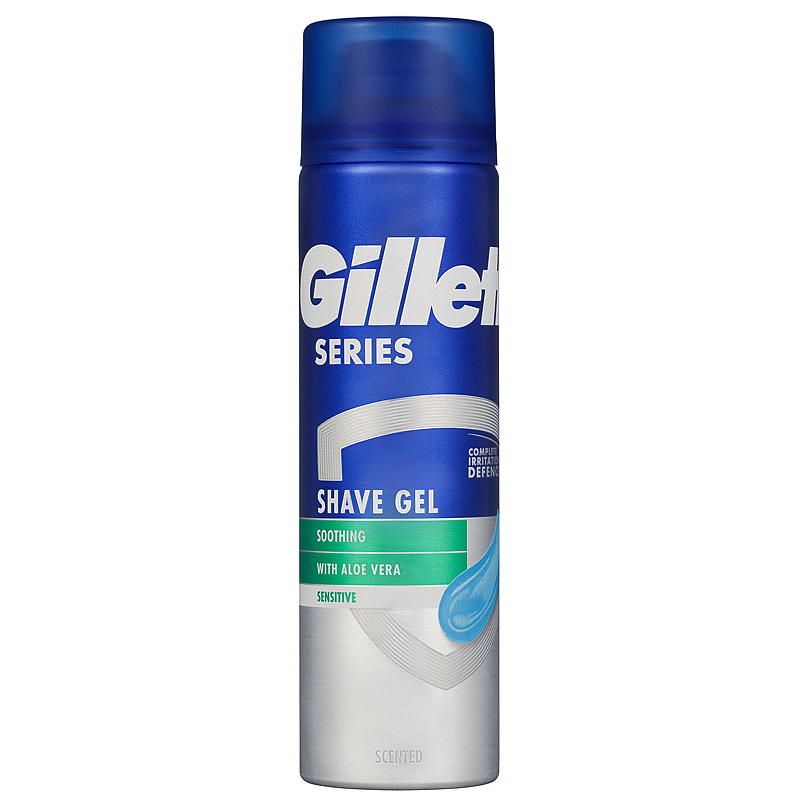 Gel à raser Gillette 200 ml, peaux sensibles