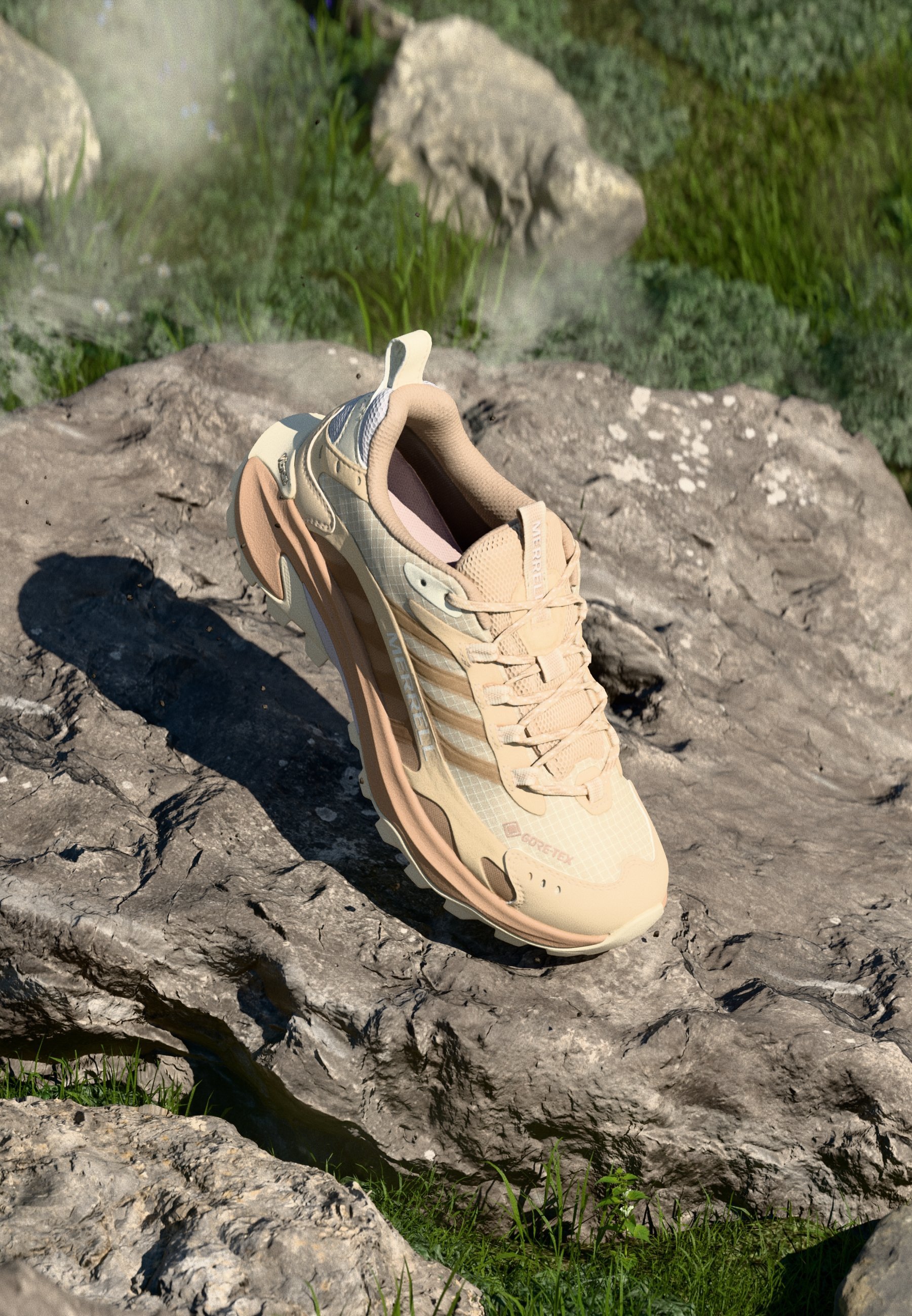 Merrell MOAB SPEED 2 GTX - Wanderschuhe - Nougat