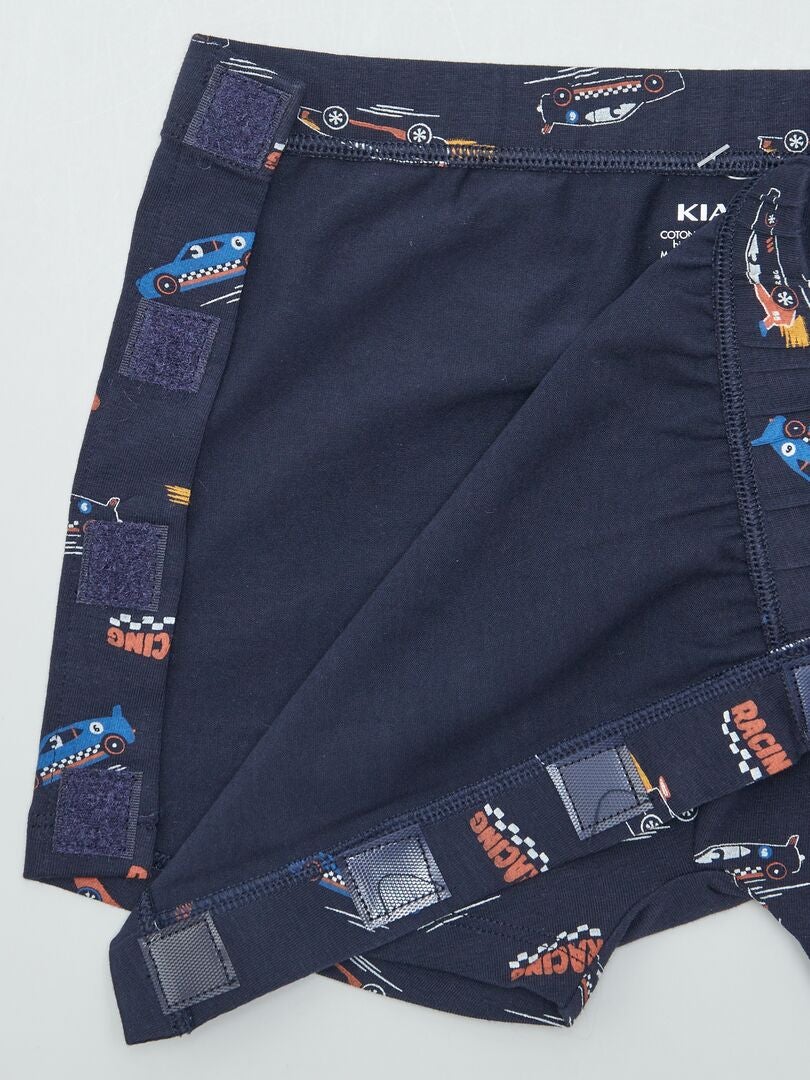 Boxershort met klittenbandsluiting - So Easy - BLAUW