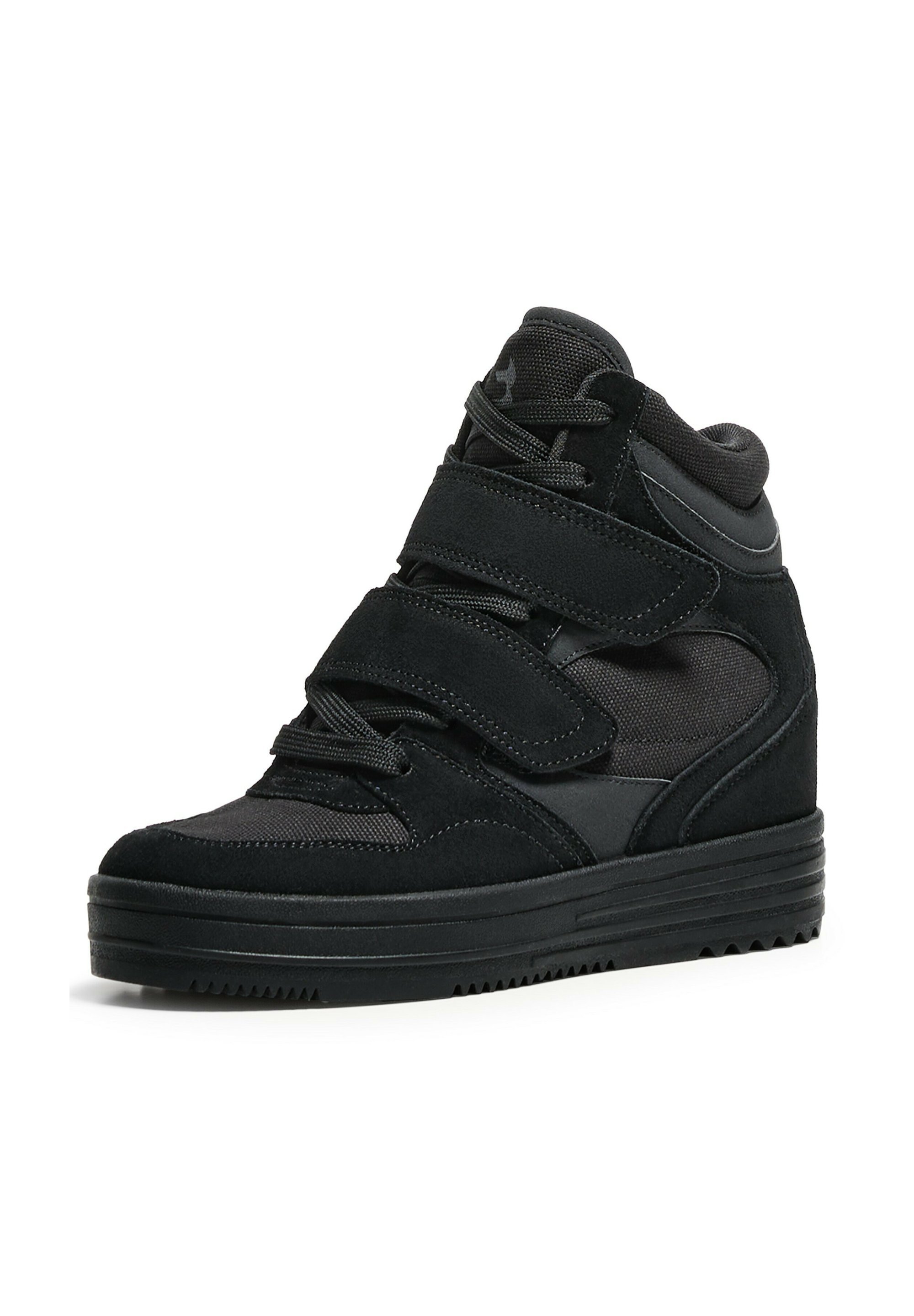 Bershka INNER - Hoge sneakers - zwart