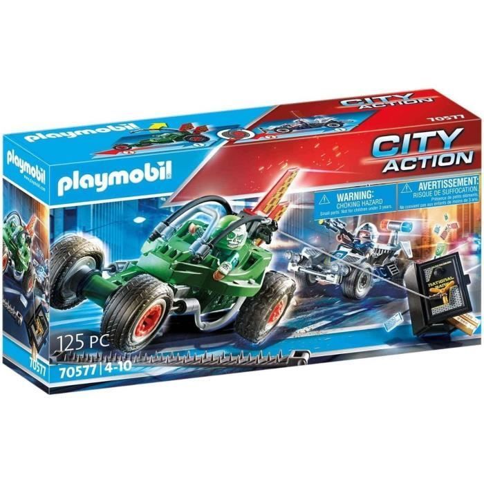 PLAYMOBIL 70577 Politiekarretjes, Politieagenten, Stadsactie, 125 onderdelen, geschikt voor kinderen vanaf 4 jaar