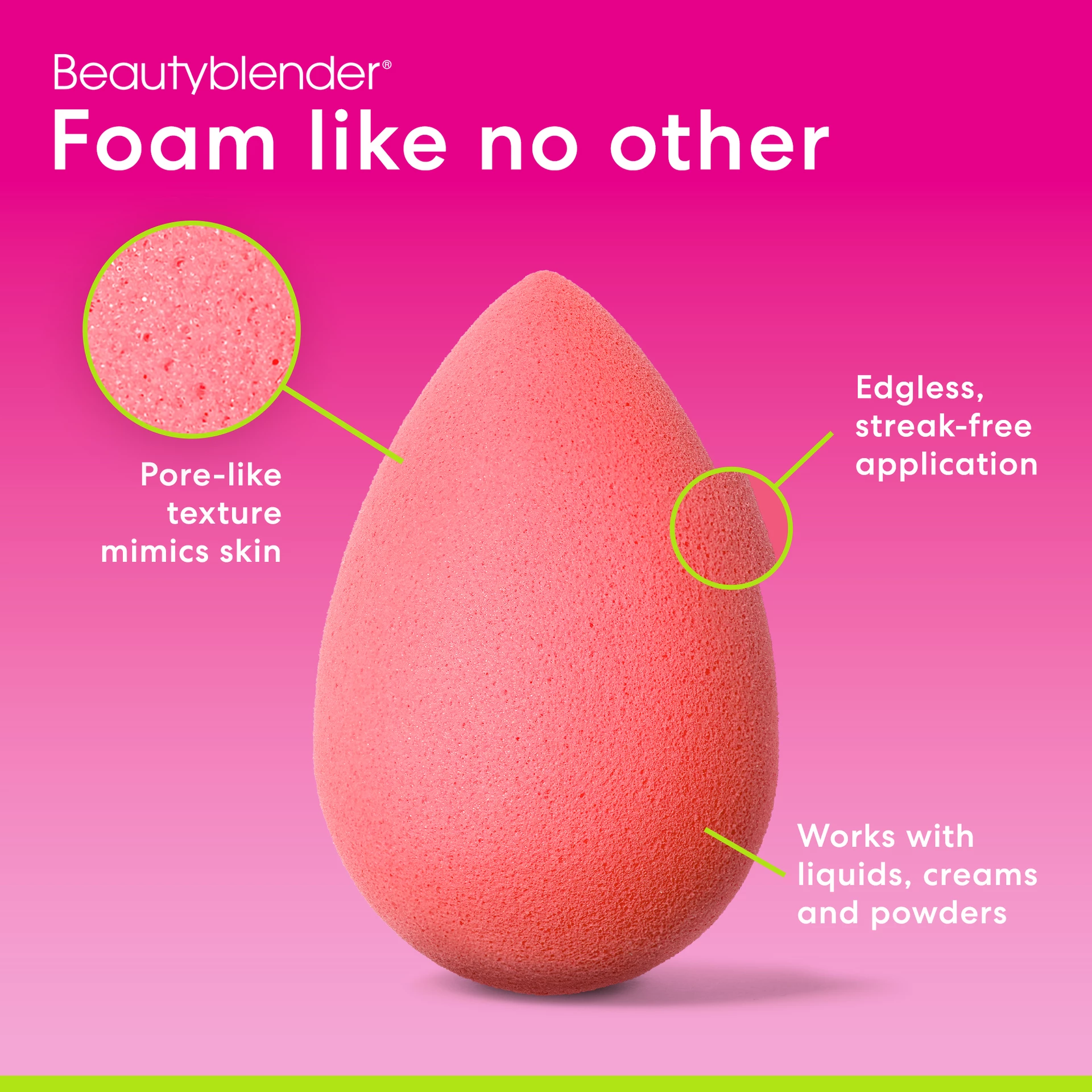 Burețel pentru fard de obraz - blender de frumusețe
