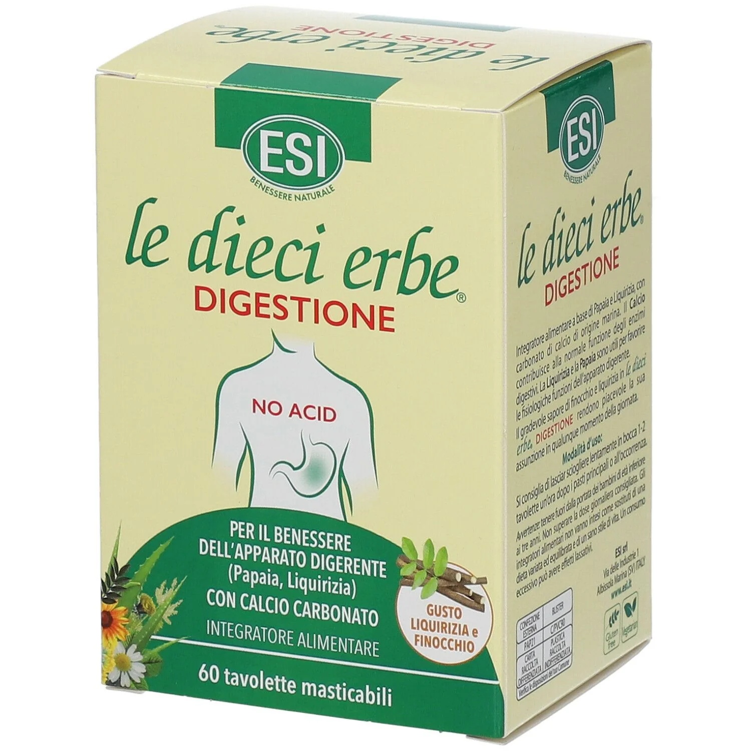 ESI Esi Digestivaid No Acid 12Tab