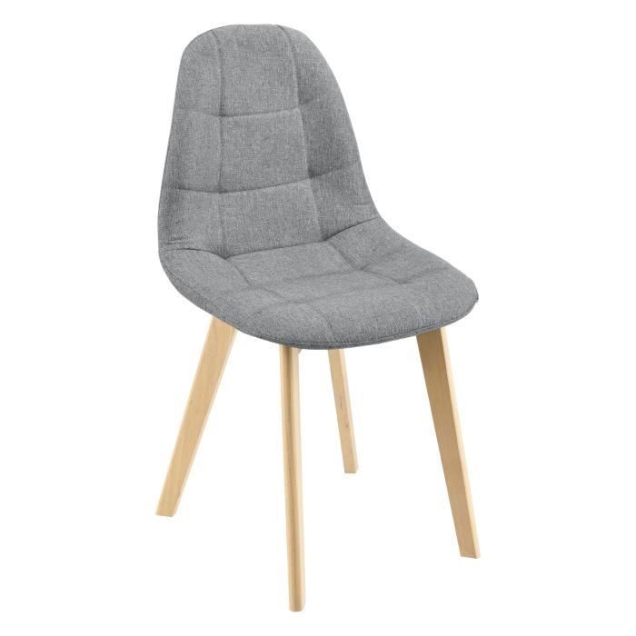 Set di 6 sedie da pranzo Kopparberg, 86 x 53 x 47 cm, grigio chiaro.