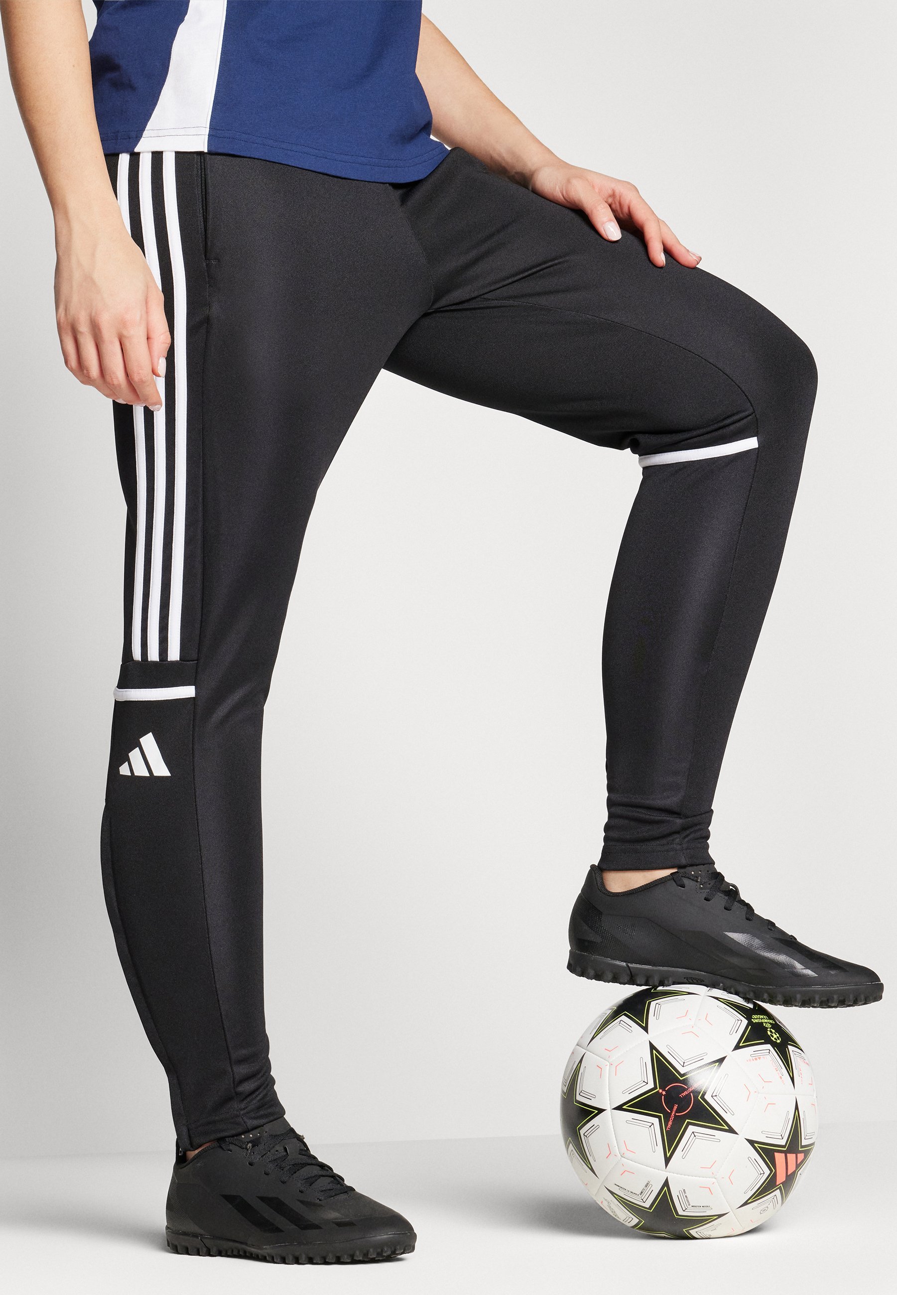 adidas Performance SQUADRA25 WOMEN - Legíny - černá/bílá