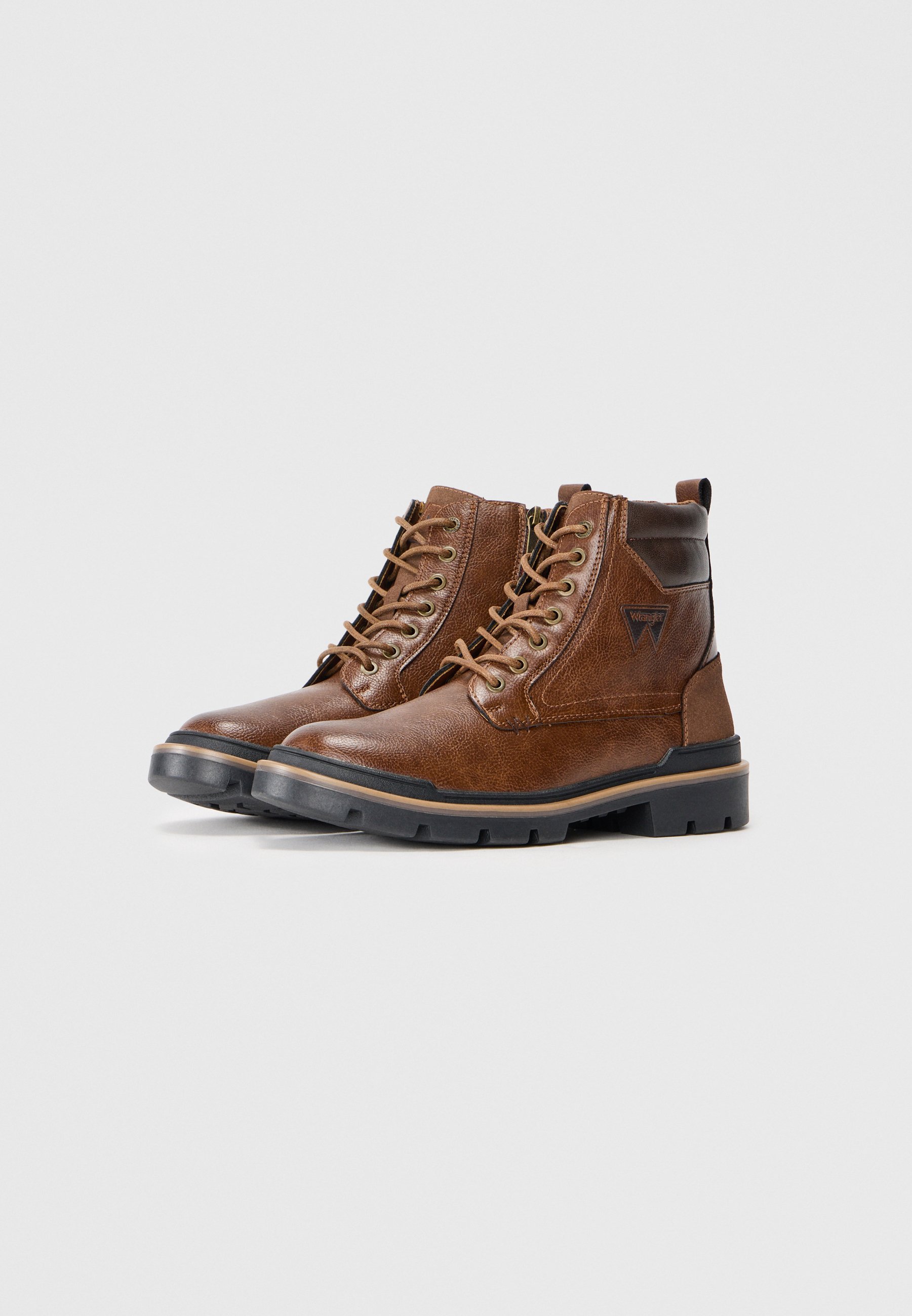 Wrangler NEVADA MEN HIGH - Enkellaarsjes met vetersluiting - schildpadmotief