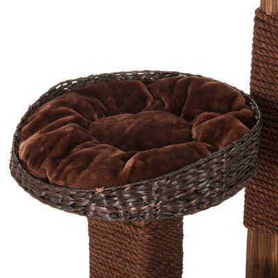 Arbre à chat en bois brûlé