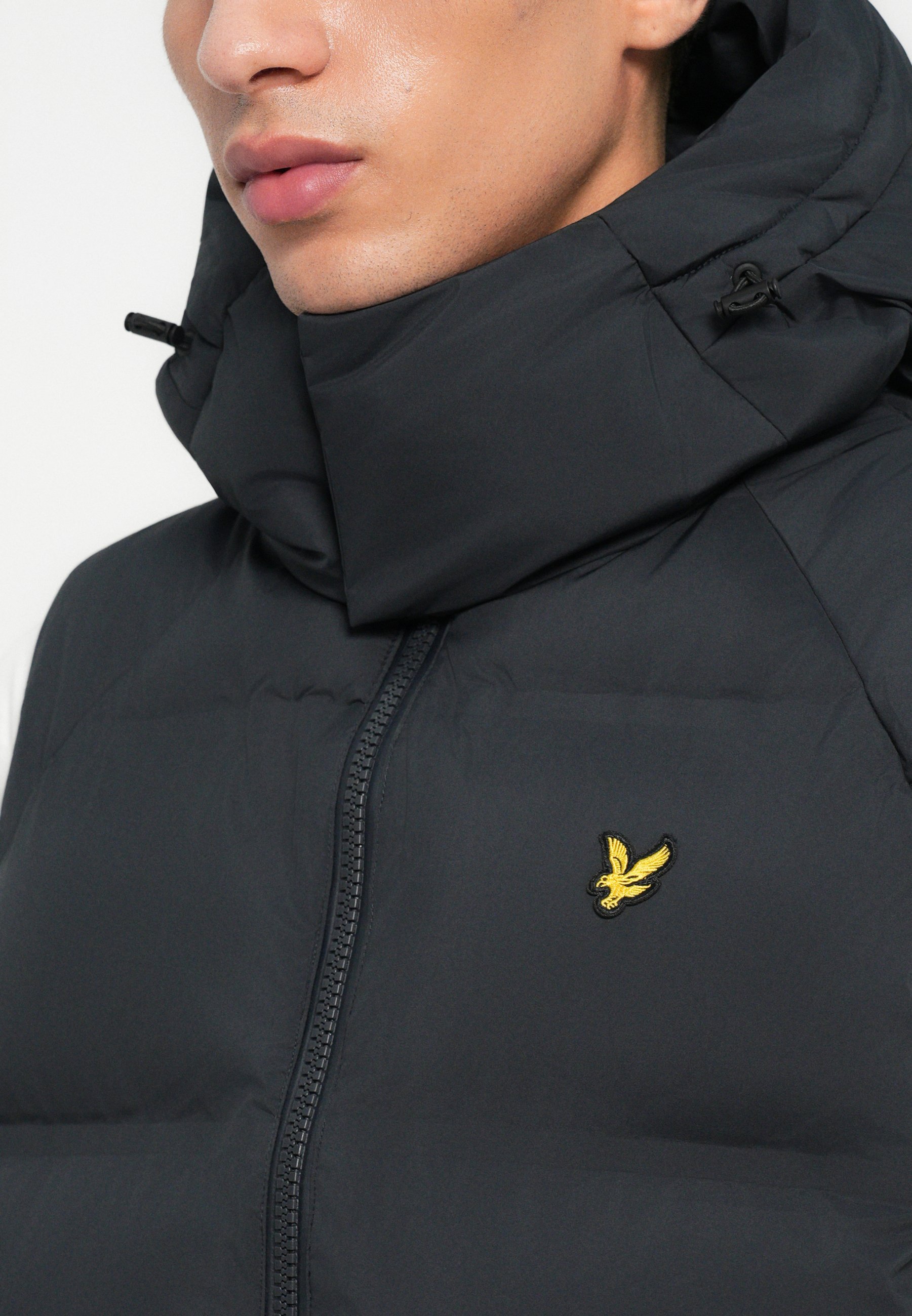 Lyle & Scott gelaste gewatteerde vest - Git - gitzwart