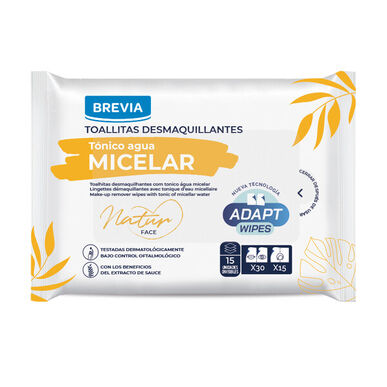Brief Makeup Remover Wipes, Micellar Water Toner, Makeup Remover Wipes with Micellar Water, 1 unit.
