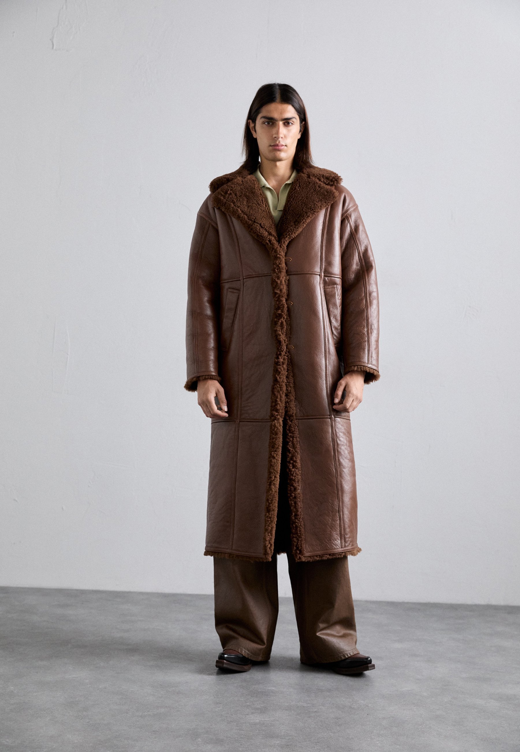 Cappotto unisex Won Hundred NUUK in montone - Cappotto classico - marrone scuro