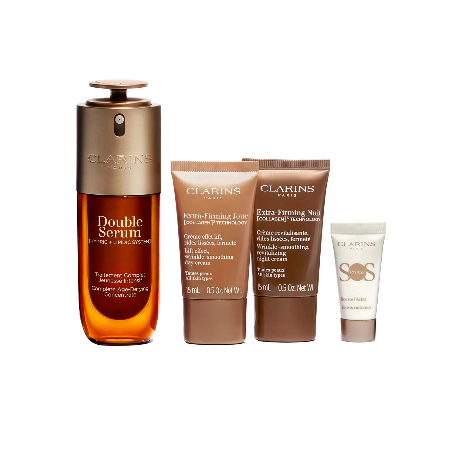 Double Serum COFANETTO Rituale Double Serum & Extra-Firming - Cofanetto Lifting, Siero viso effetto globale, Crema viso giorno lifting, Tratt.notte lifting viso , Base trucco