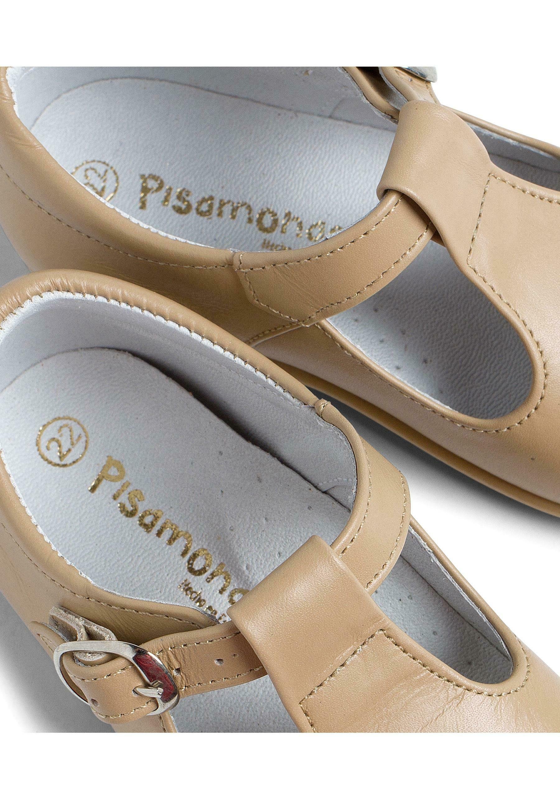 Pisamonas PEPITO leren gesp - Babyschoenen - camel