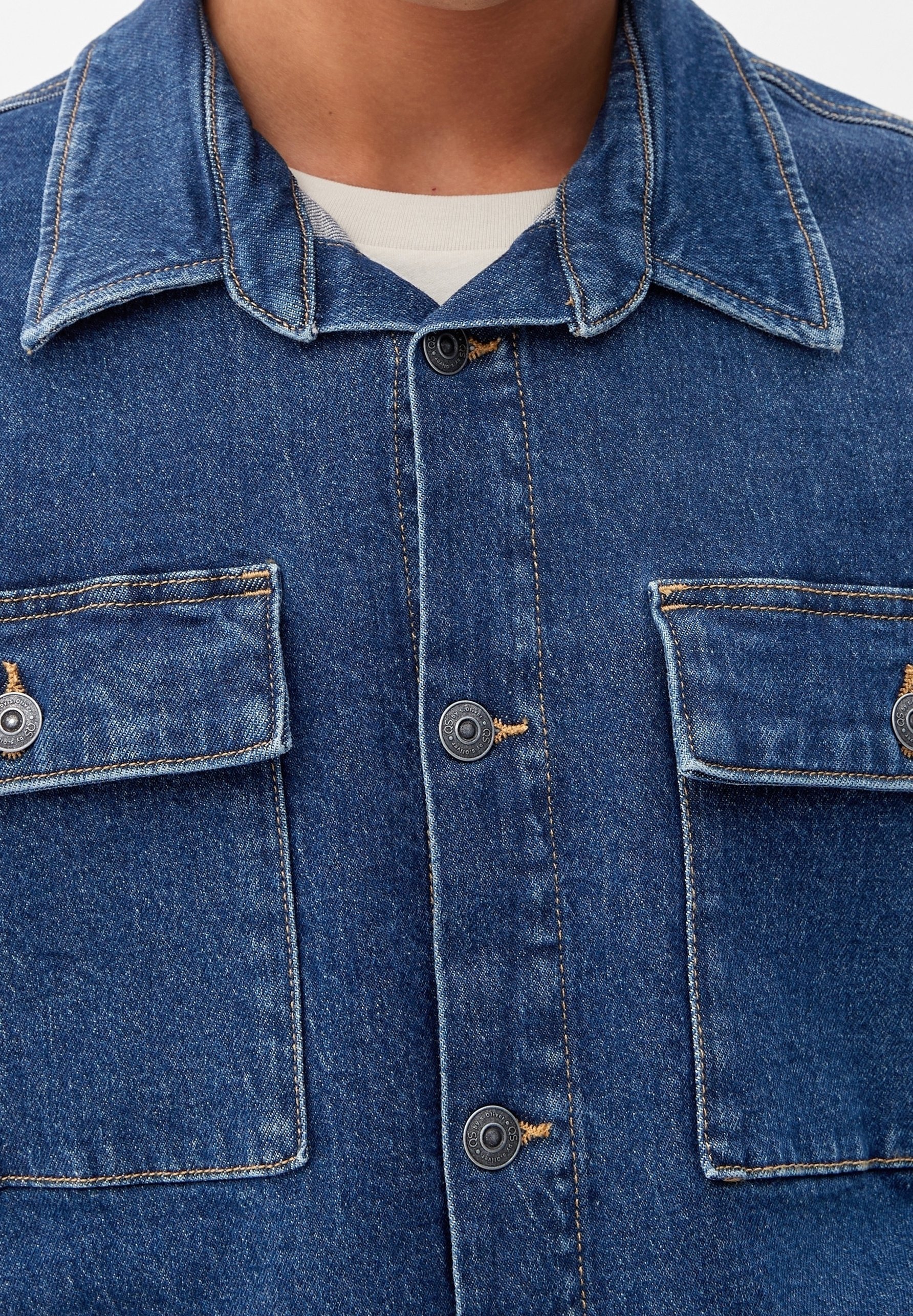 Džínová bunda QS - vypraný denim