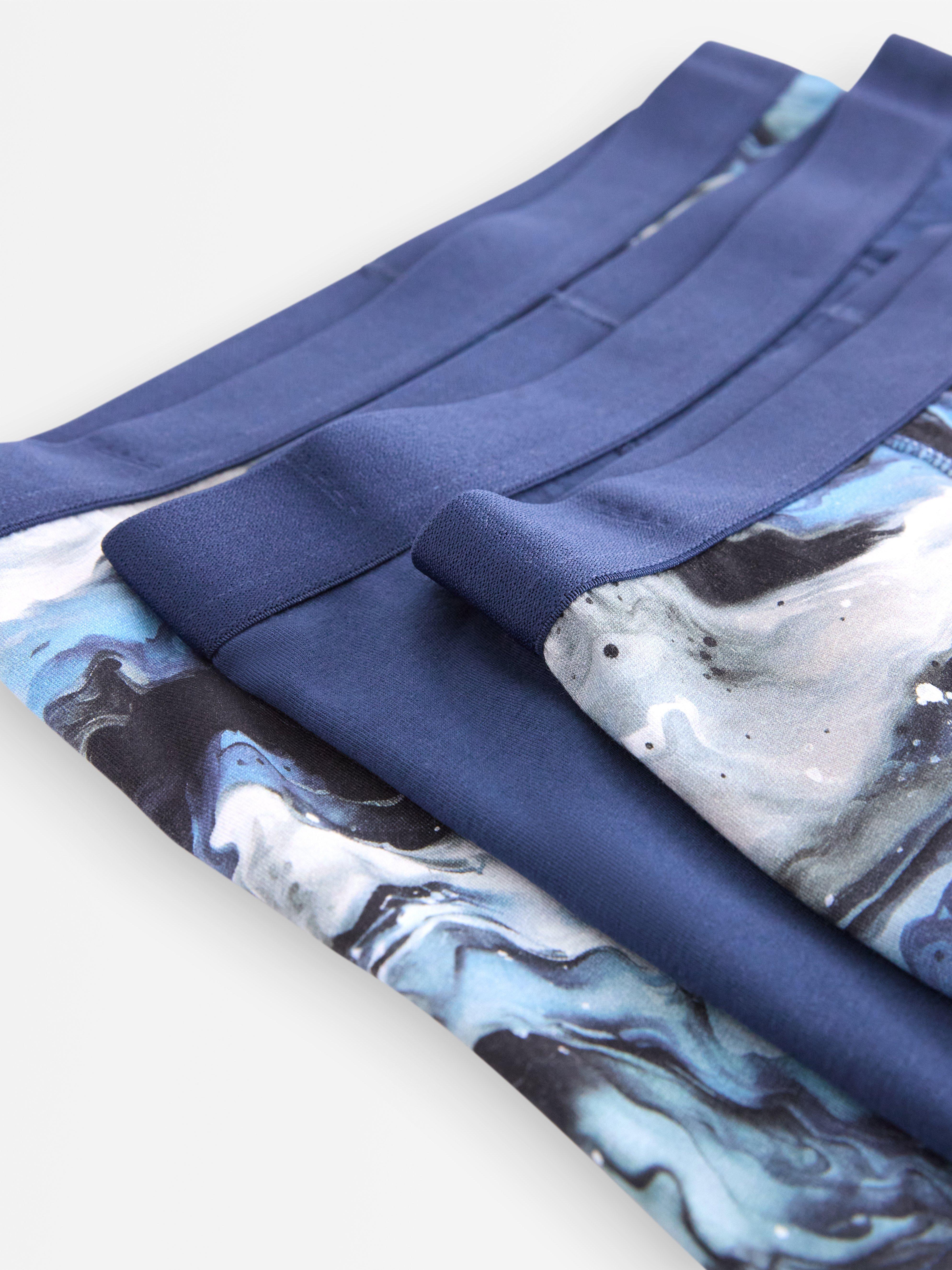 Paquete de 3 calzoncillos bóxer azul oscuro