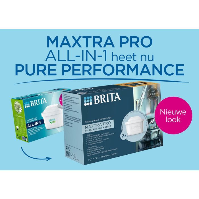 Refil de filtro BRITA MAXTRA PRO Pure Performance - Pacote com 12 unidades - Substituição original para todas as jarras BRITA