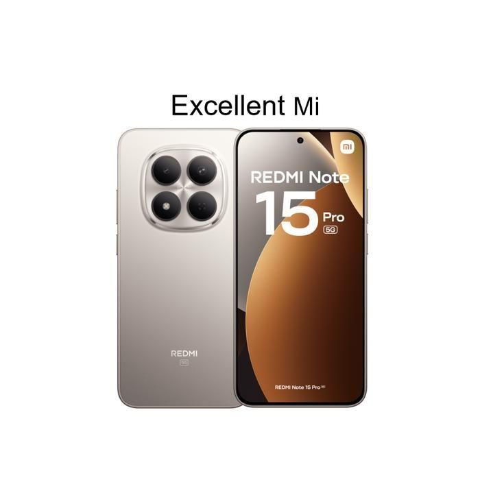Smartphone - XIAOMI - REDMI Note 15 Pro 5G - 8GB/256GB - Schermo AMOLED da 6,83