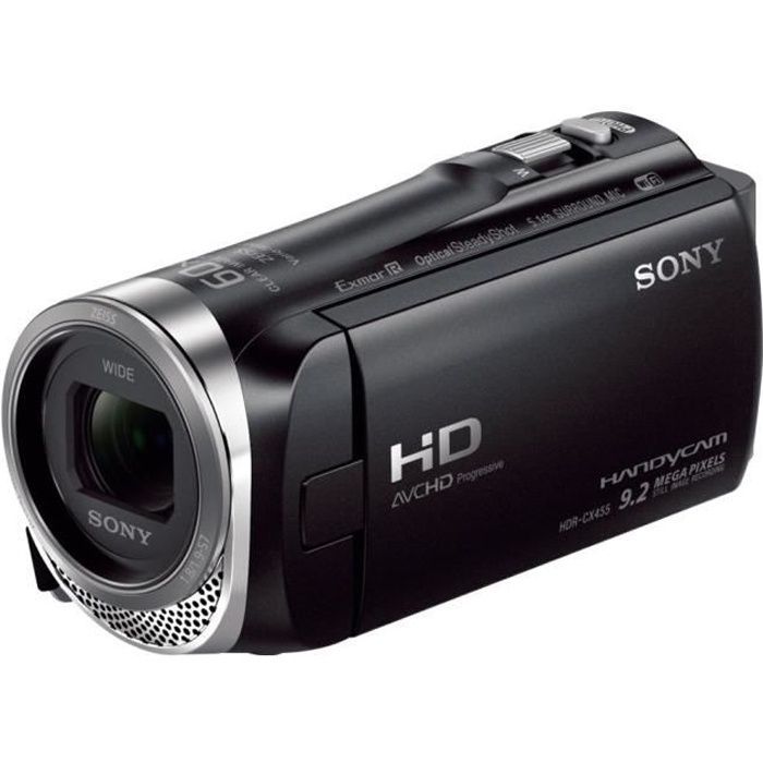 Videocámara Sony Handycam HDR-CX450 1080p - 60 fps 2,29 megapíxeles Zoom óptico 30x Tarjeta de memoria Carl Zeiss Wi-Fi, NFC