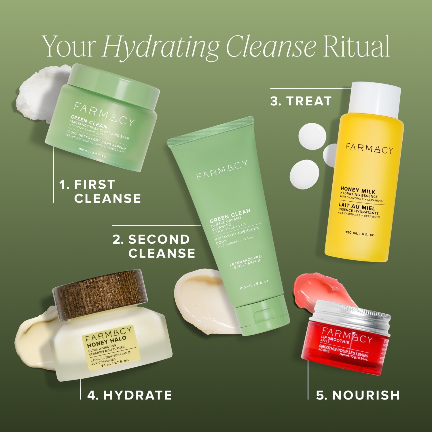 FARMACY Green Clean krema za čišćenje lica balzam za čišćenje – bez mirisa – 30 ml
